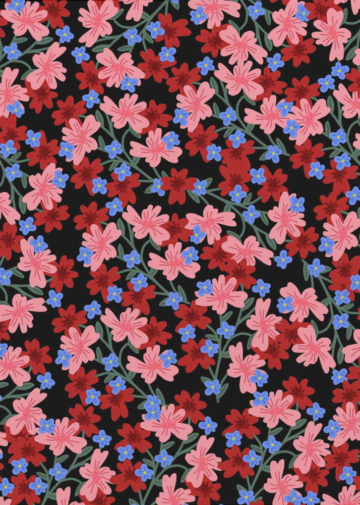 9933x14043 Din 50 Romantische Blumen | Leinwand