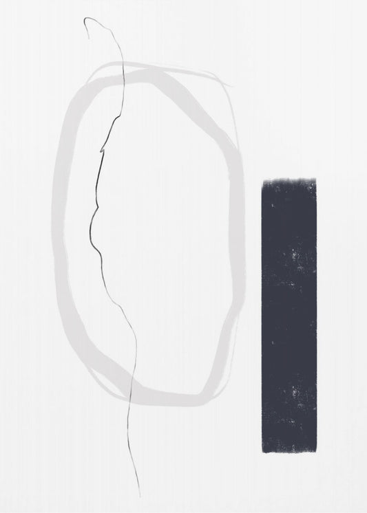 Schwarze und graue Linien | Poster