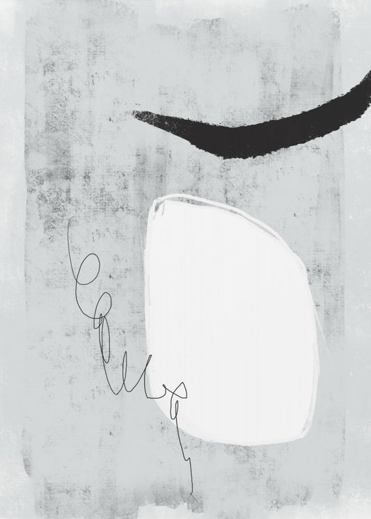 Minimalistisches Design mit Grautönen | Poster