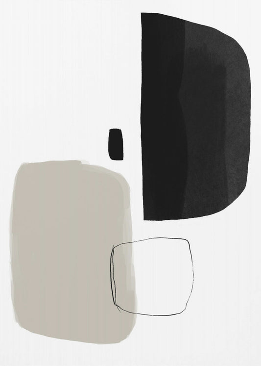 Monochrome Formen | Leinwand