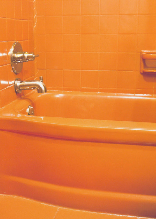 Orange Wanne | Leinwand