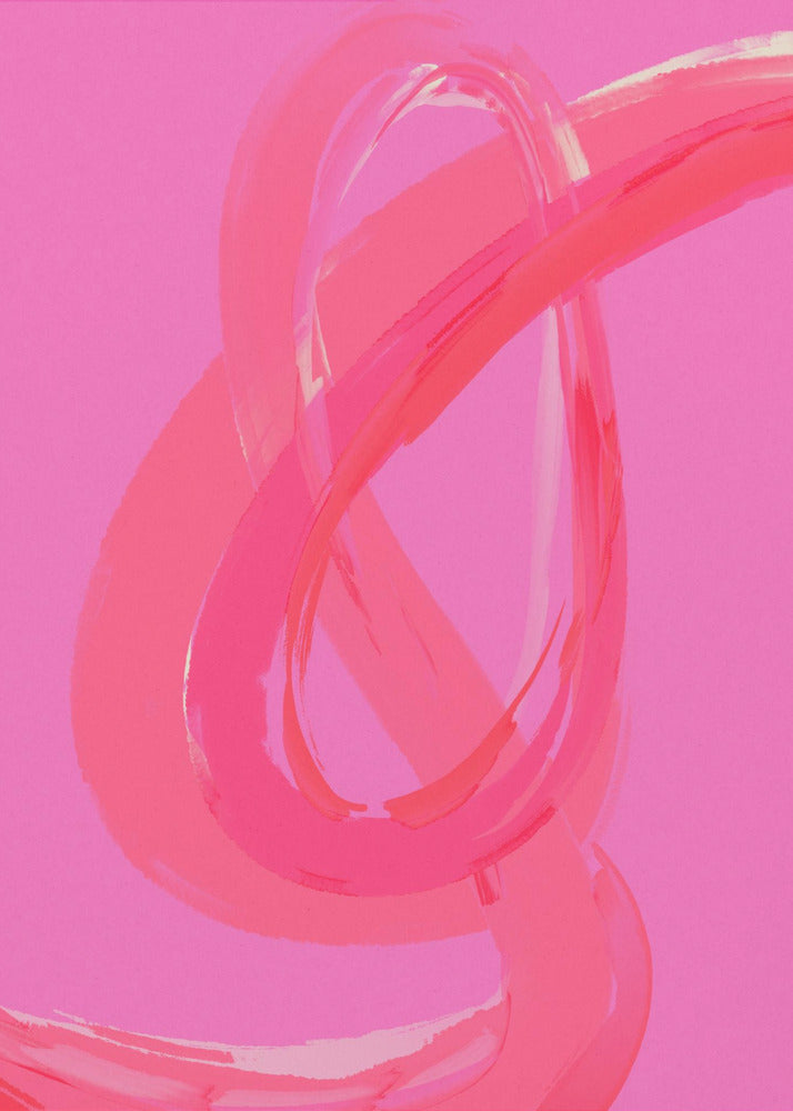Leuchtend rosa Wirbel | Poster