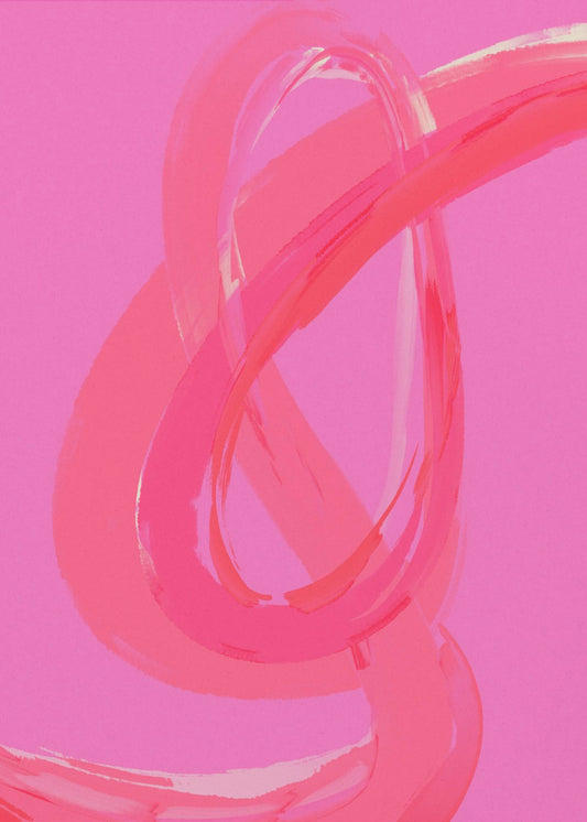 Leuchtend rosa Wirbel | Poster