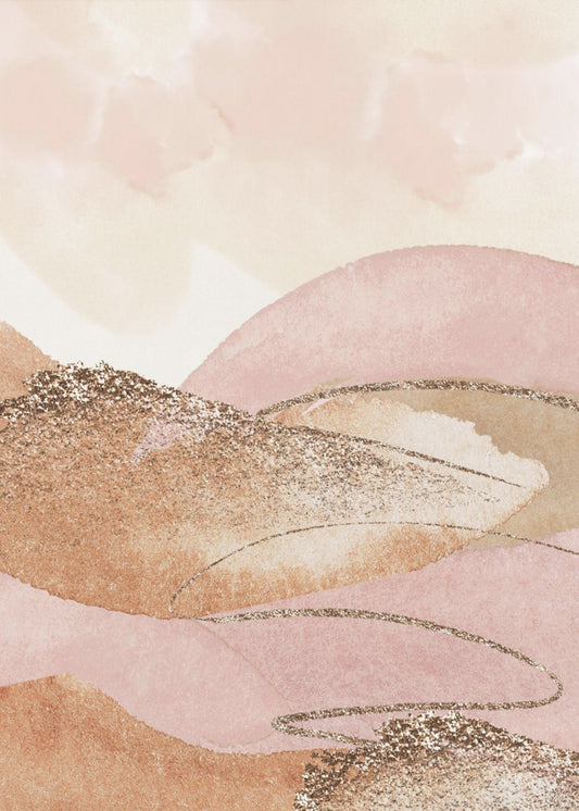 Landschaft in Pink-2 | Leinwand