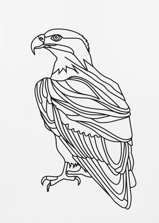 Linienadler | Leinwand