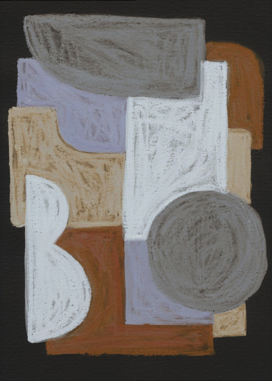 Chalks and Shapes 5 | Canvas