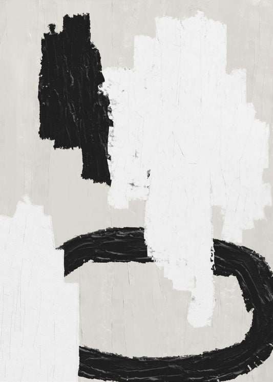 Monochrome Striche | Poster