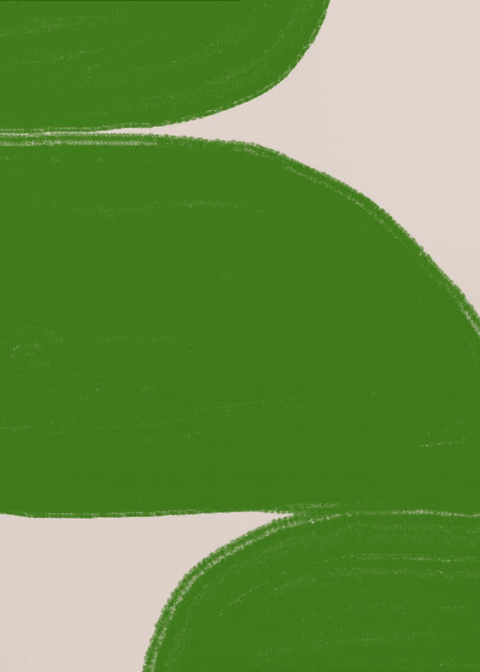 Grüne Wellen Harmonie | Leinwand