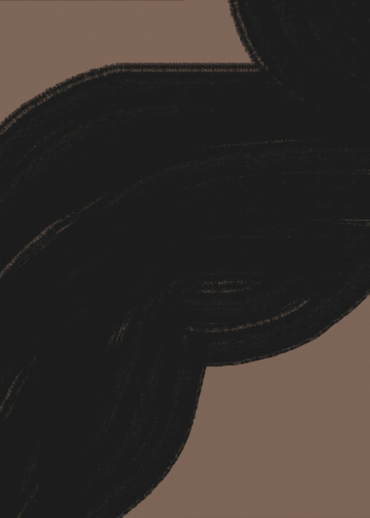 Dark Flow auf Braun | Leinwand