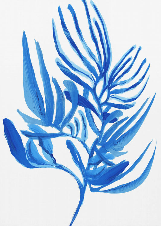 Blaues Wasserpflanzen-Poster 6 | Poster