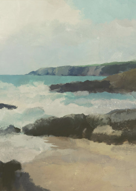 Felsiger Strand | Leinwand