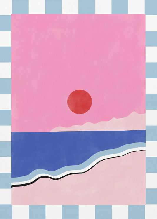 Minimalist Beach Scene | Canvas