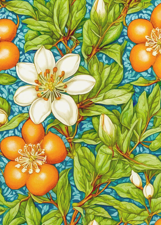 Orangenblüte Naturpflanze | Leinwand