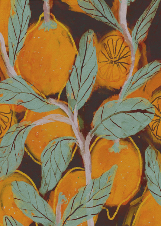 Orange Orchard Vibes | Leinwand