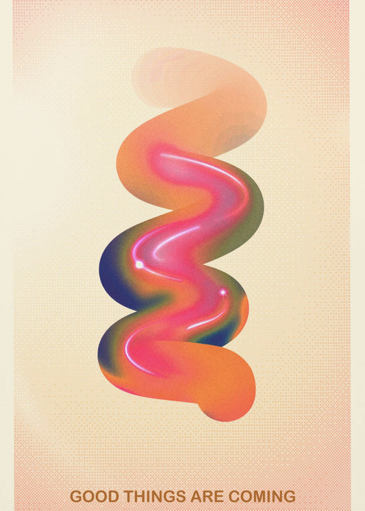 RETRO-GRAFIK NR. 17 / GUTE DINGE KOMMEN | Poster