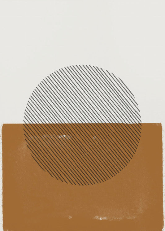 Gestreifter Horizont | Leinwand