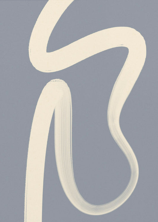 Geschwungene Linien tanzen | Poster