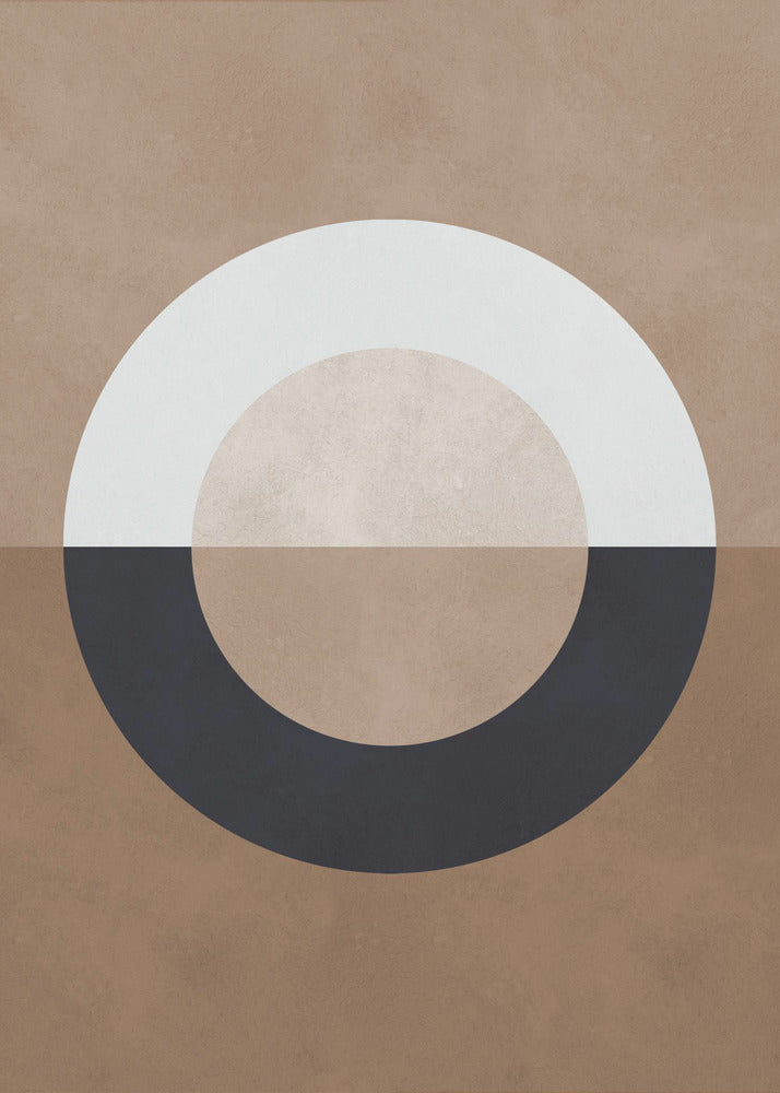 Braune Geometrie 8 | Poster