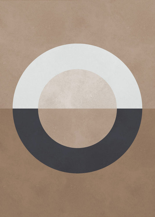Braune Geometrie 8 | Poster