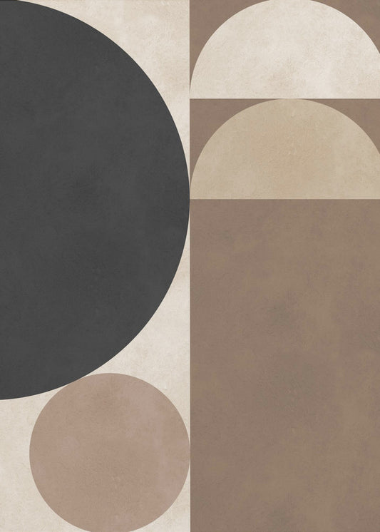Braune Geometrie 6 | Poster