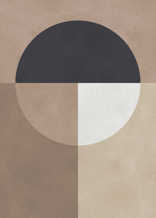 Braune Geometrie 7 | Poster