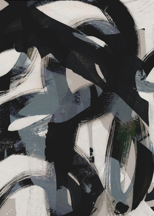 Abstrakte Pinselstriche 152 | Poster