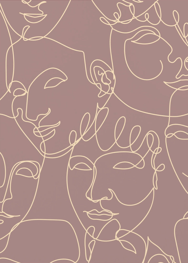 Feminine Muster Poster 08 | Leinwand