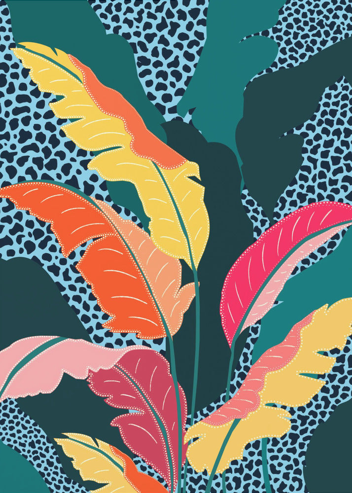 Teal & Tangerine | Canvas