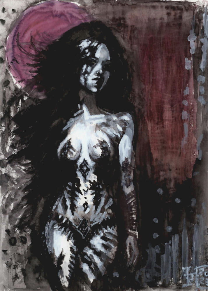 Purple Moon | Canvas