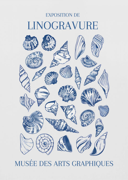 Lino Seashell Art Market | Leinwand