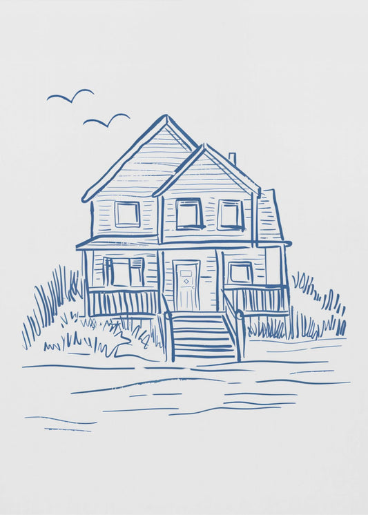 Strandhaus auf Nantucket | Poster