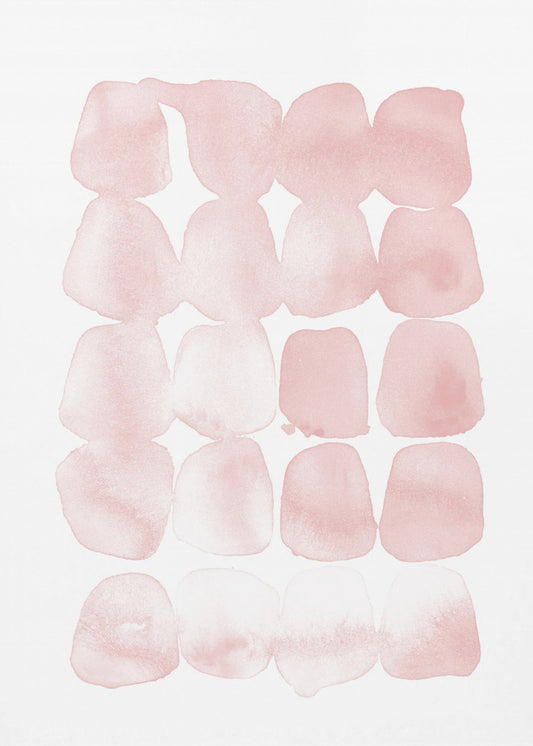 Abstrakte Blush Dots | Leinwand