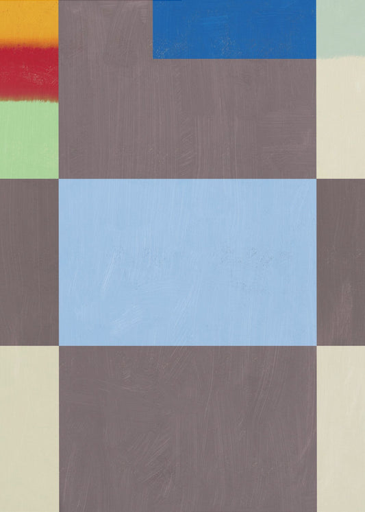Geometrische Formen mit einer gedämpften Farbpalette aus Grau | Leinwand