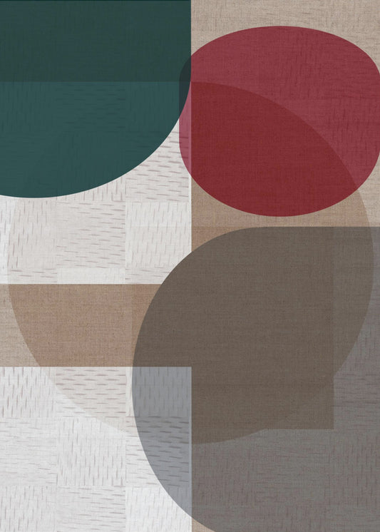 Gewebtes Blau Grün Rot 2 | Poster