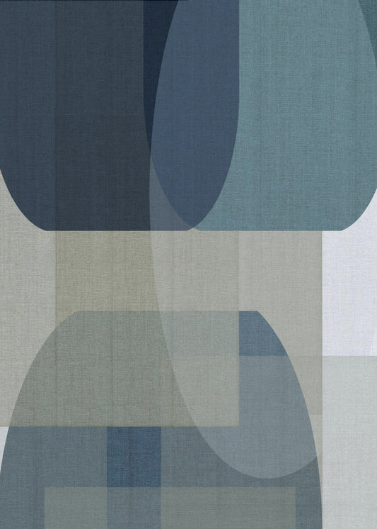 Gewebte blaue Schichten 2 | Poster