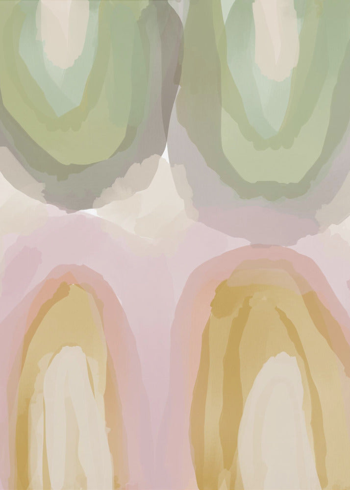 Aquarell Pastell Abstrakt | Poster