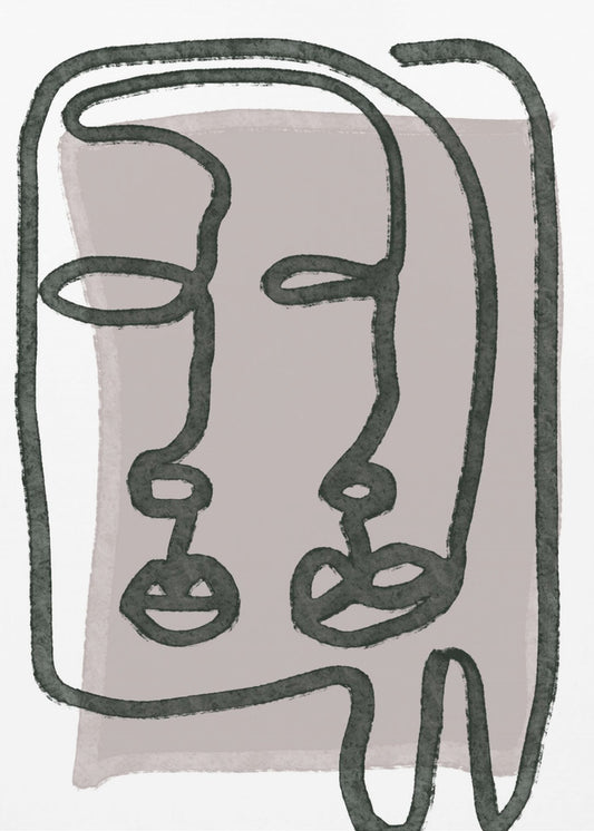 Gesichter abstrakt | Poster