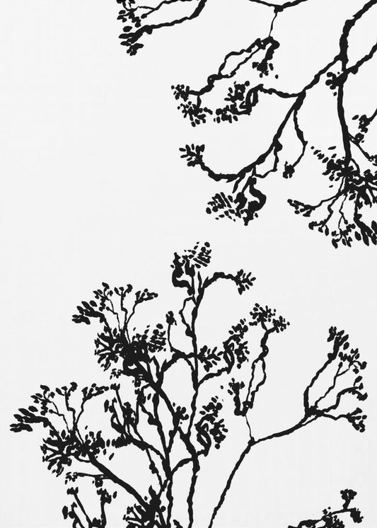Blütenbäume Silhouette | Poster