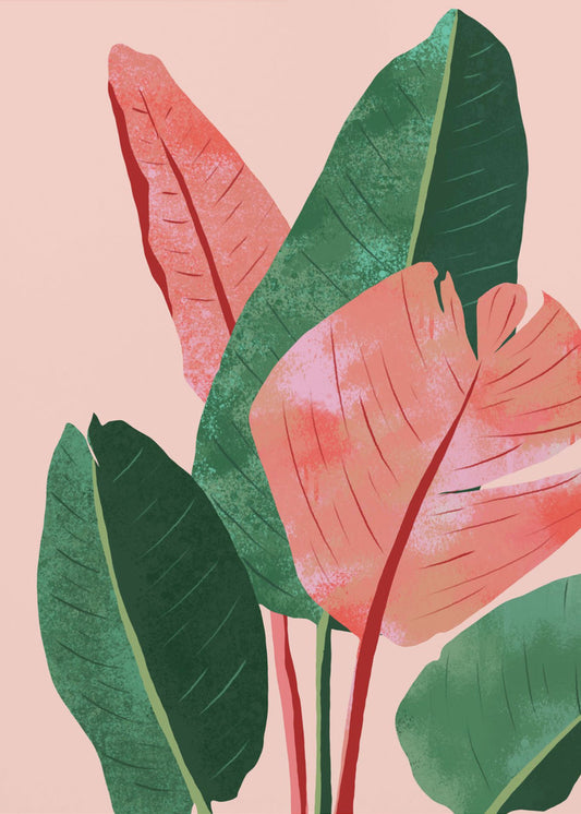 Blush Tropical | Leinwand
