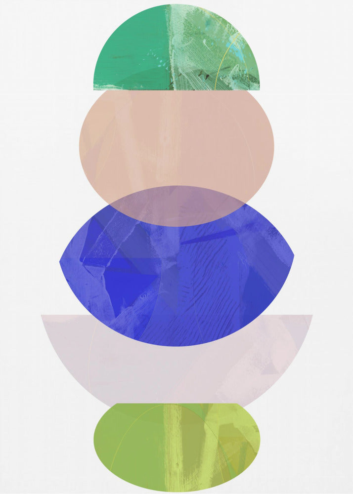 Farbige Formen Stapel 1 | Poster