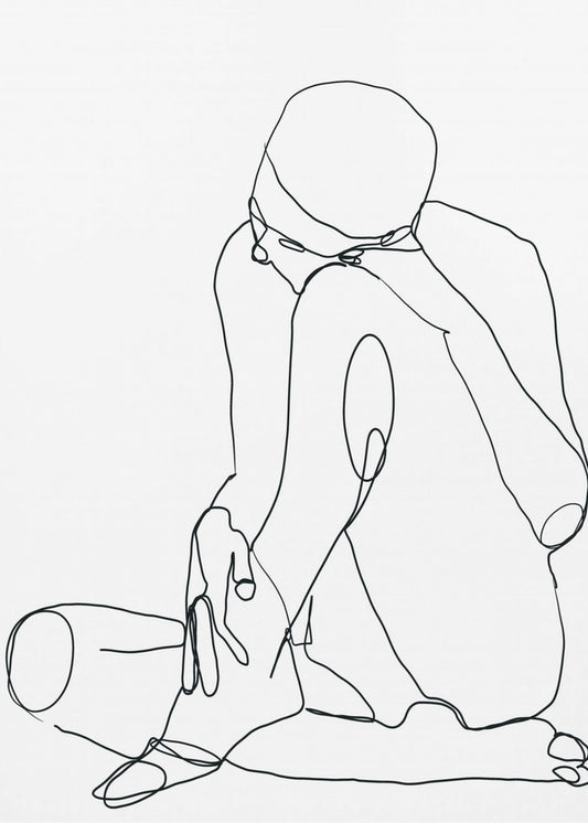 Line Drawing Man | Canvas