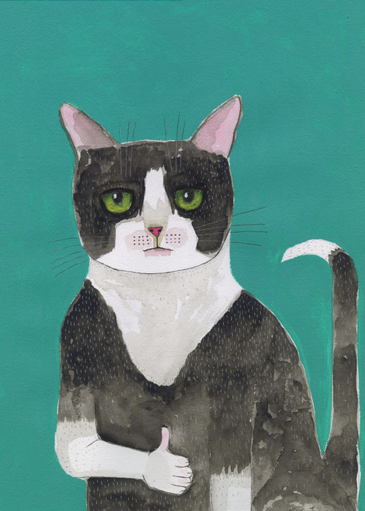 Katze Daumen hoch | Poster