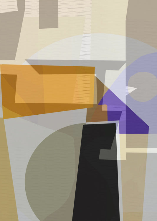 Gelb Lila Gewebt 3 | Poster