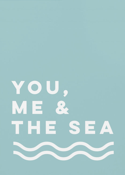 Du, ich und das Meer | Leinwand