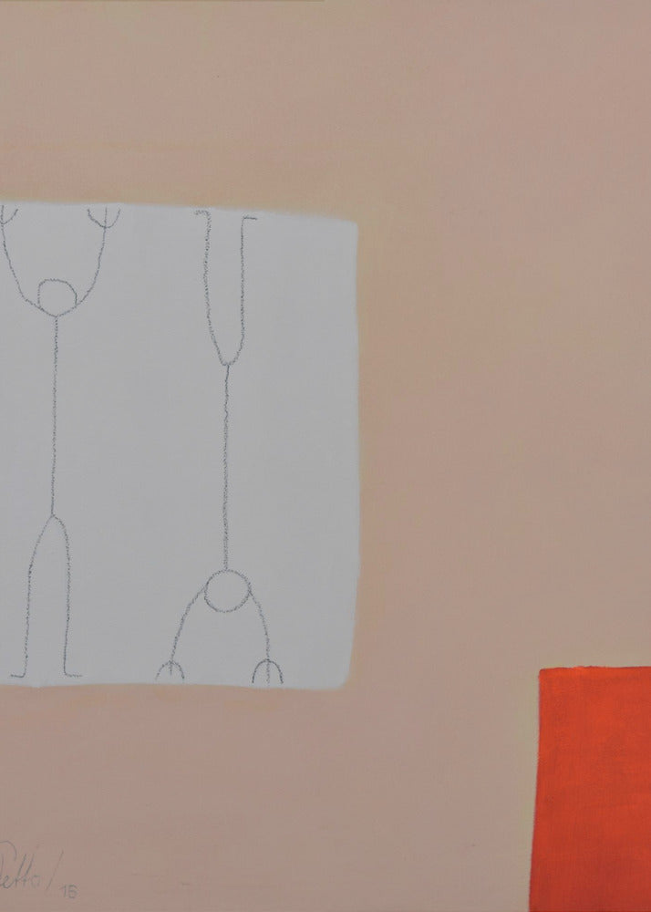 Zwei im Bett | Leinwand