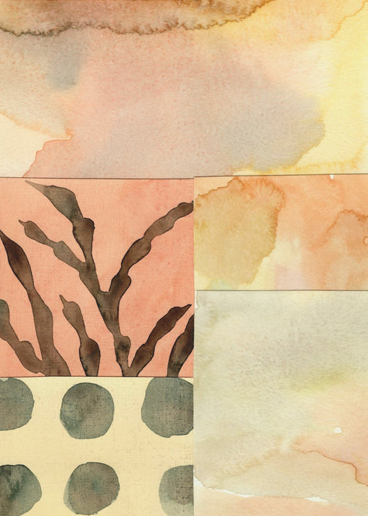 Aquarell abstrakte Komposition 9 | Poster