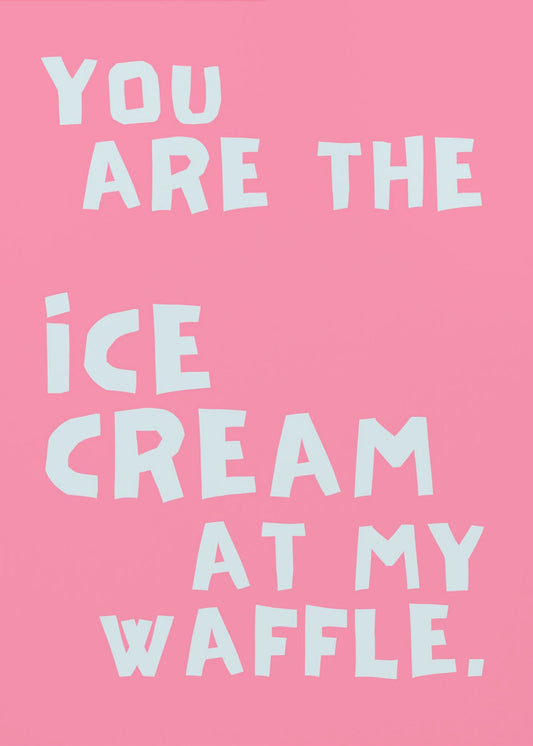 Icecream at my waffle | Canvas