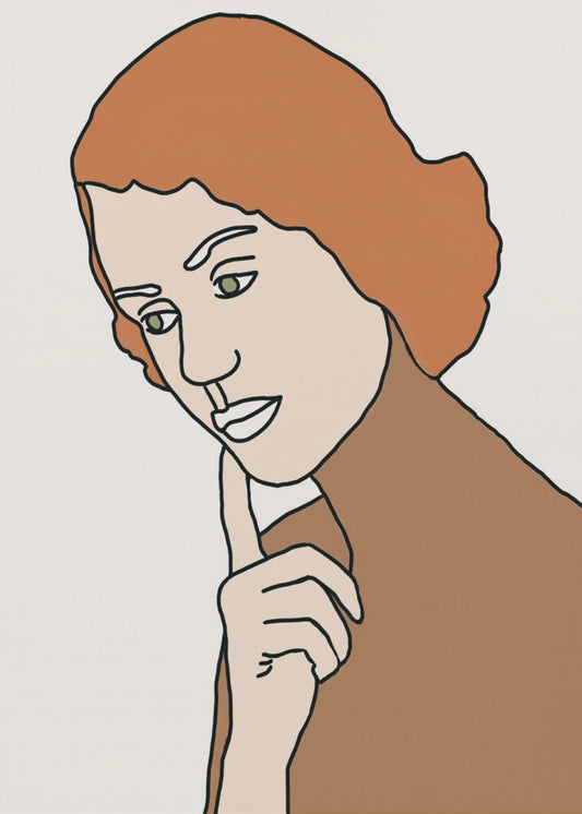 Denkende Frau | Poster