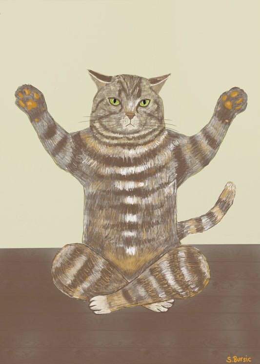 Yoga-Katze | Poster