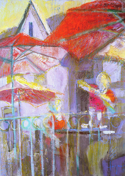 Red Umbrellas | Poster